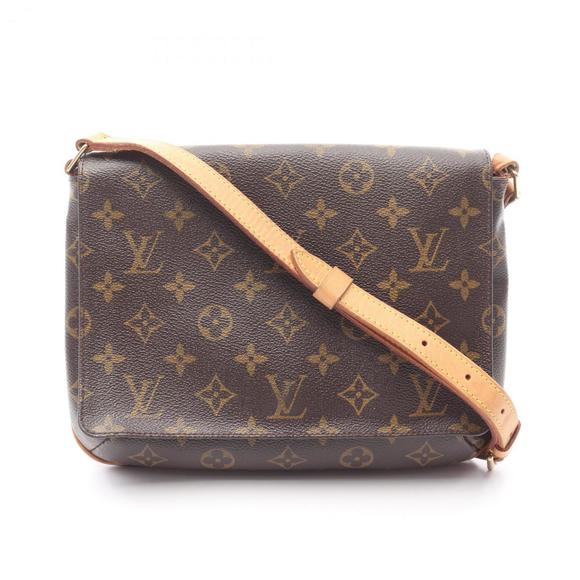 LOUIS VUITTON Brown Monogram Leather Shoulder Bag - Picture 1 of 12
